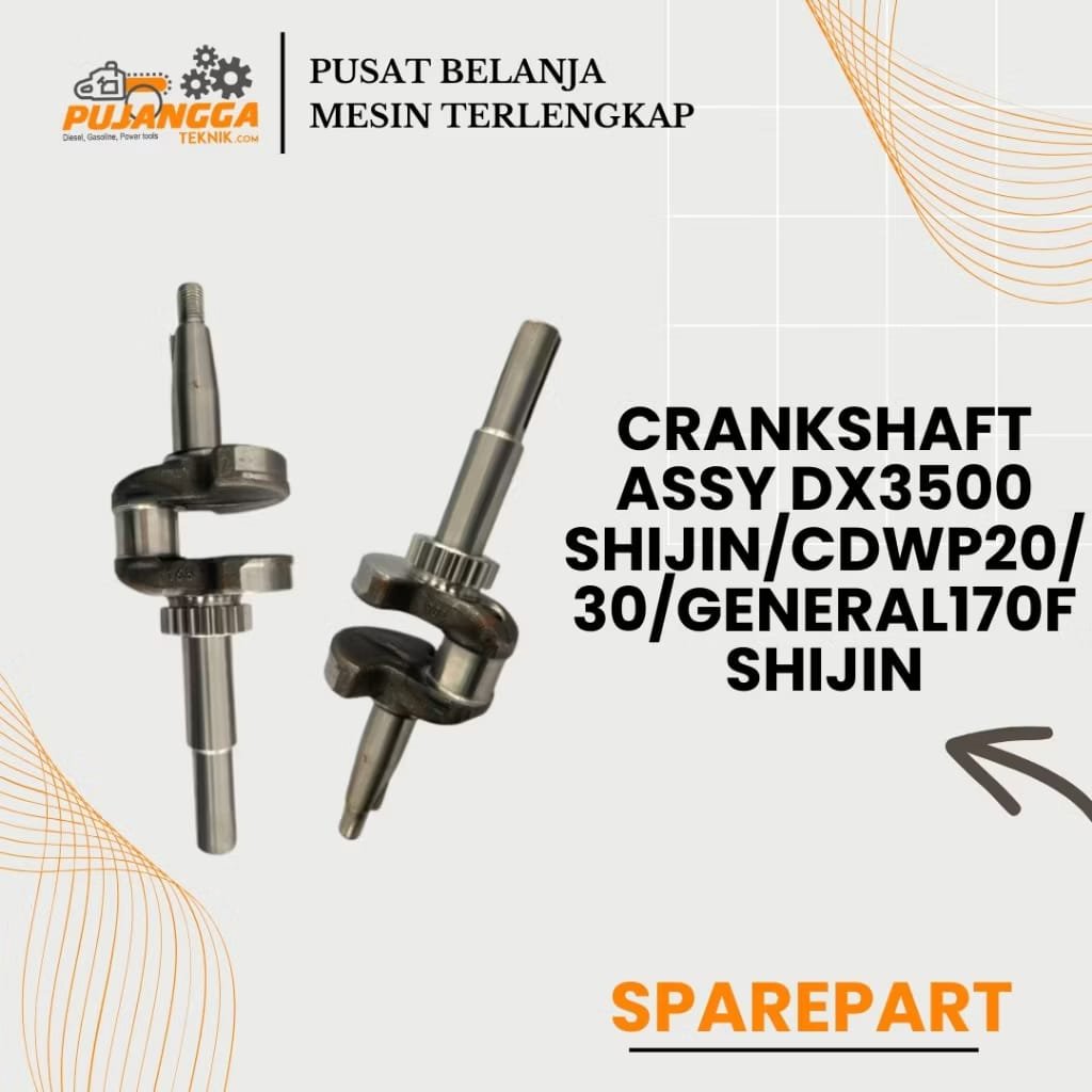 CRANKSHAFT ASSY DX3500 SHIJIN/CDWP20/30/GENERAL170F SHIJIN