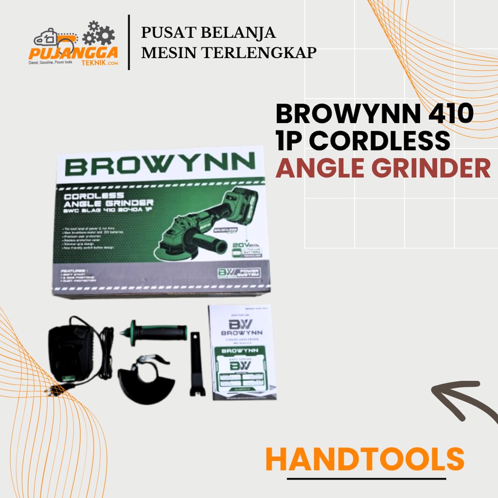 BROWYNN 410 1P CORDLESS ANGLE GRINDER