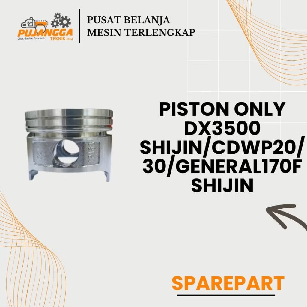 PISTON ONLY DX3500 SHIJIN/CDWP20/30/GENERAL170F SHIJIN