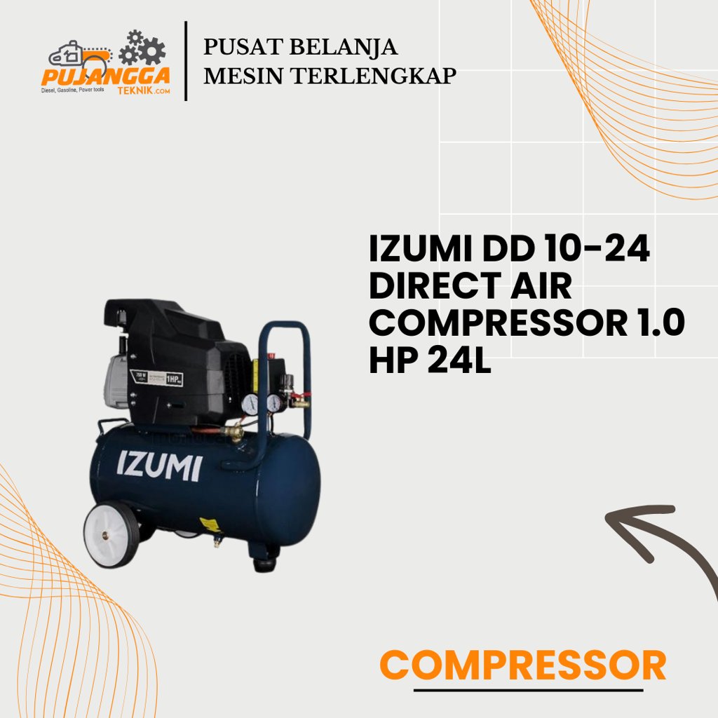 IZUMI DD 10-24 DIRECT AIR COMPRESSOR 1.0 HP 24L