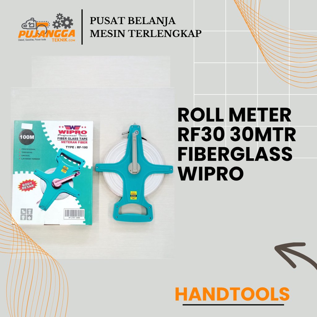 ROLL METER RF30 30MTR FIBERGLASS WIPRO