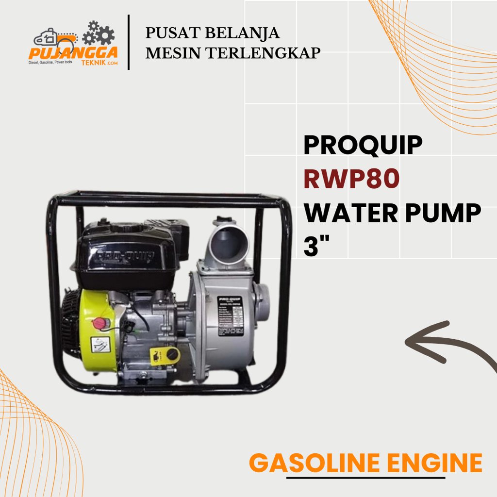 PROQUIP RWP80 WATER PUMP 3"
