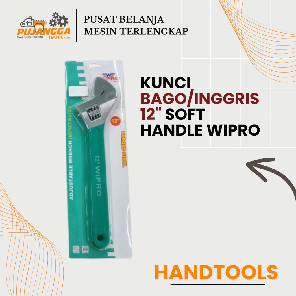 KUNCI BAGO/INGGRIS 12" SOFT HANDLE WIPRO