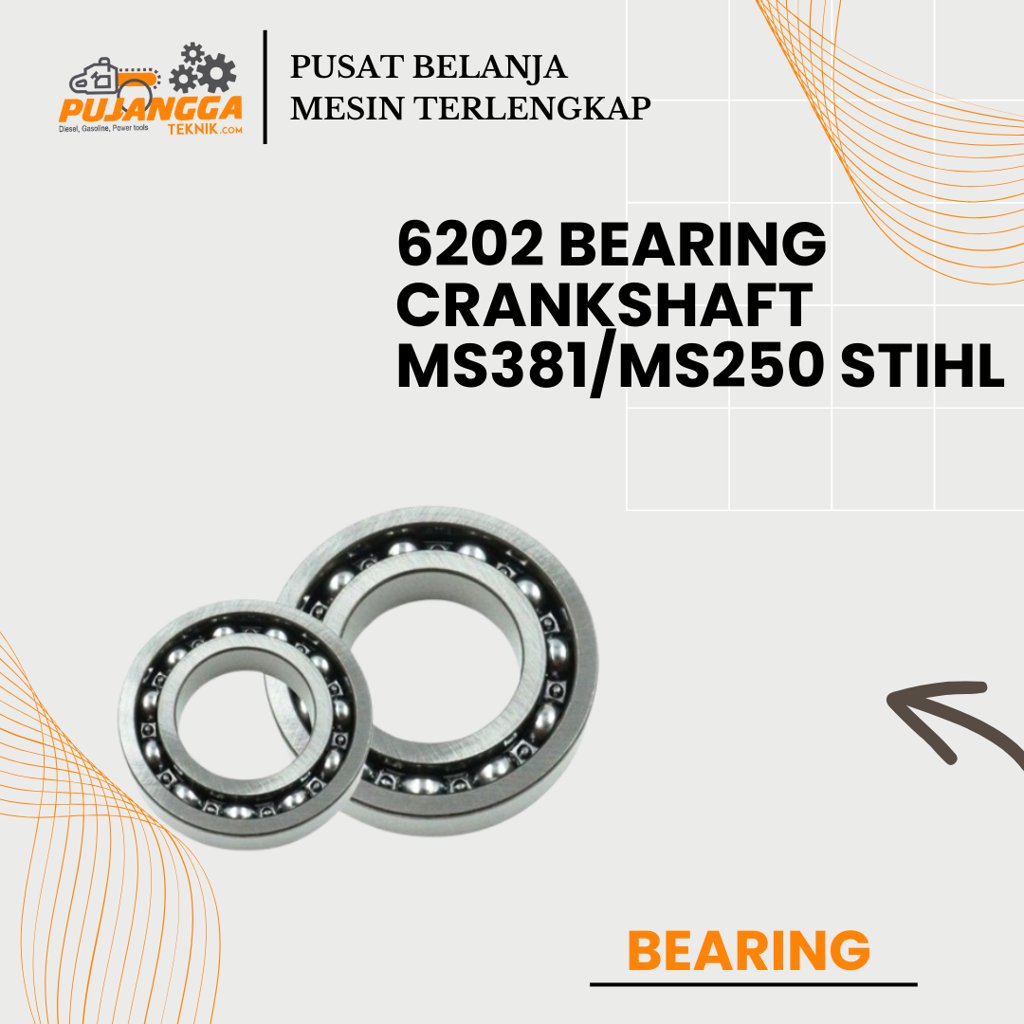6202 BEARING CRANKSHAFT MS381/MS250 STIHL