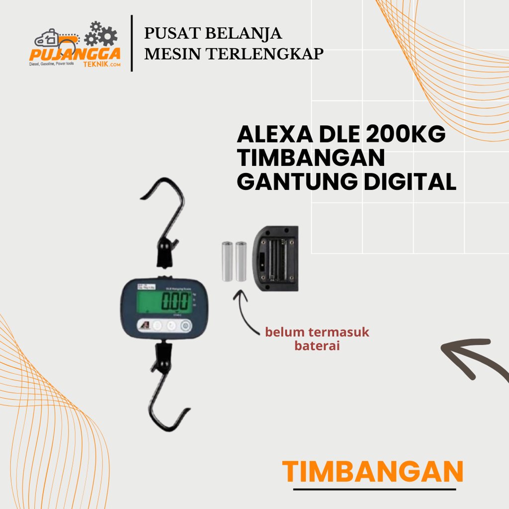 ALEXA DLE 200kg TIMBANGAN GANTUNG DIGITAL