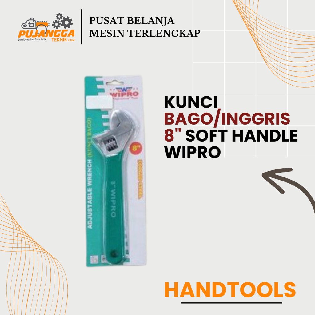 KUNCI BAGO/INGGRIS 8" SOFT HANDLE WIPRO