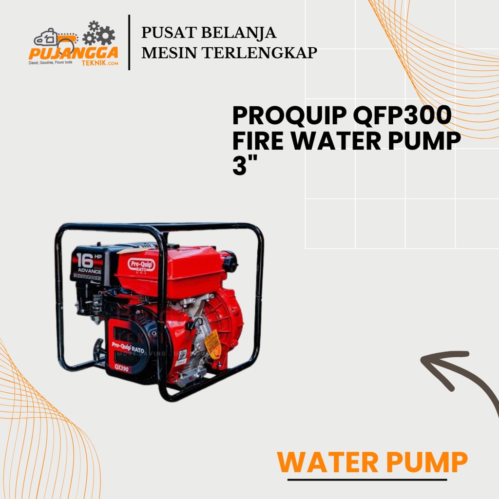 PROQUIP QFP300 FIRE WATER PUMP 3"