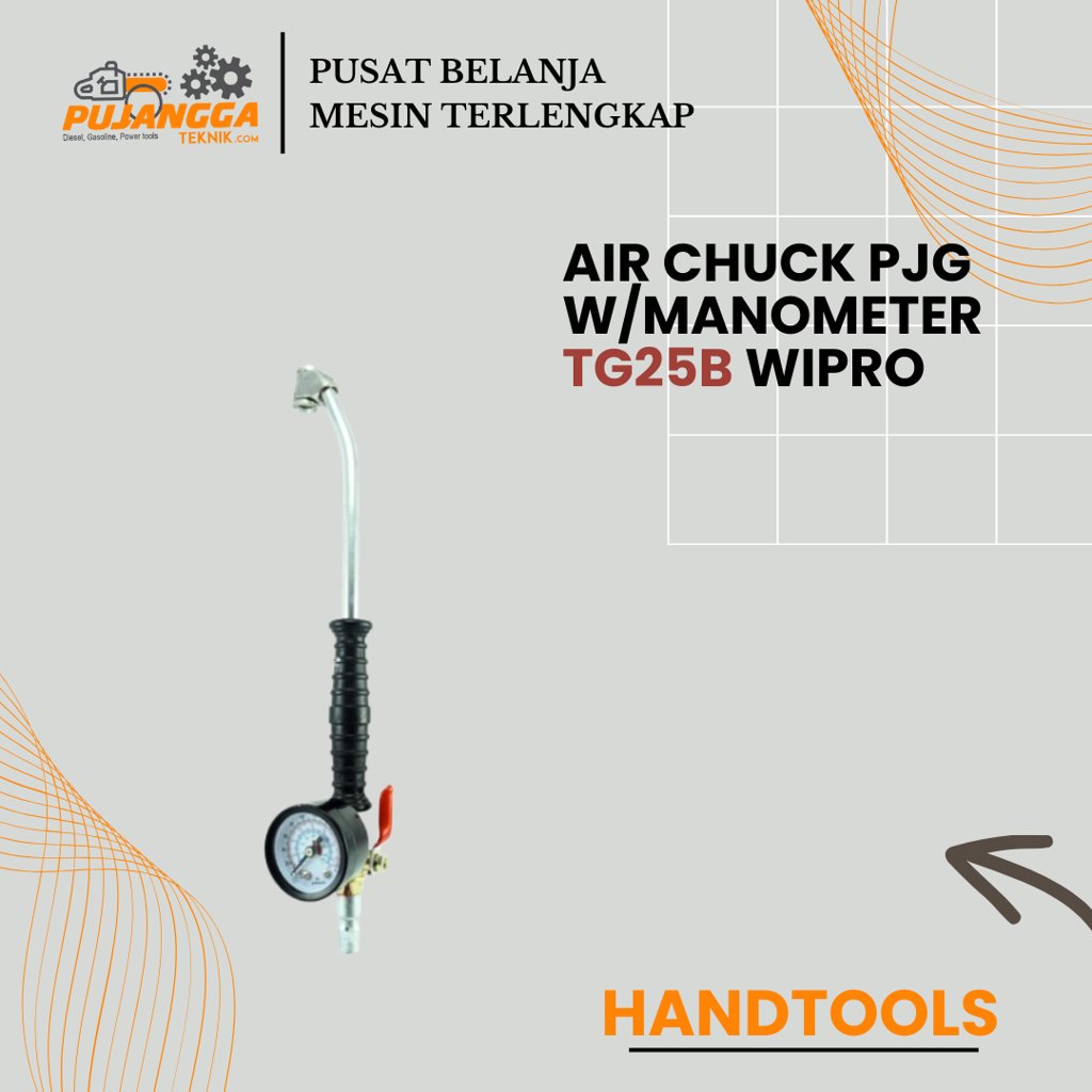 AIR CHUCK PJG W/MANOMETER TG25B WIPRO