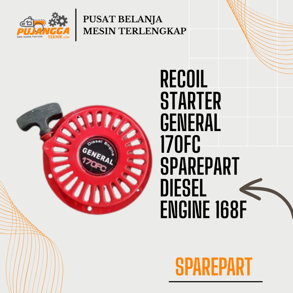 RECOIL STARTER 170F-D DIESEL ENGINE PUJANGGA