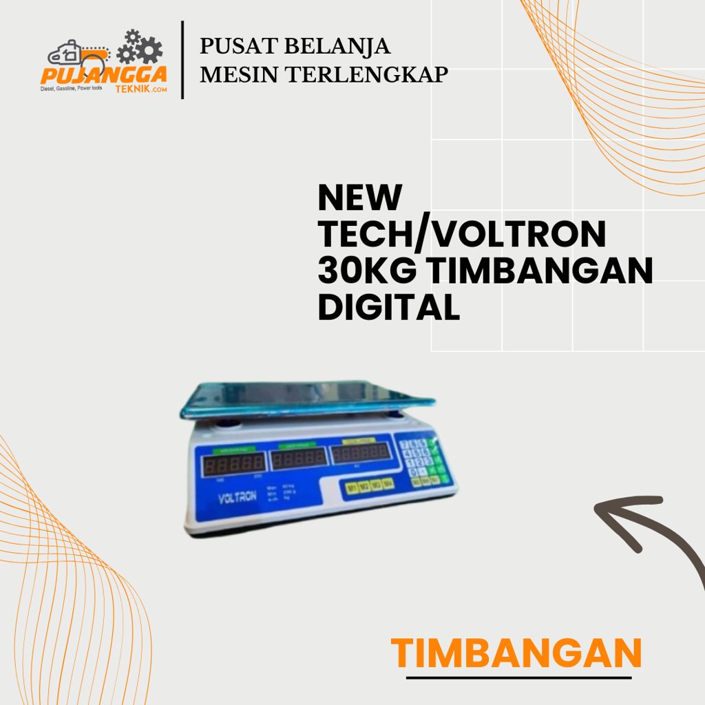 NEW TECH/VOLTRON 30kg TIMBANGAN DIGITAL