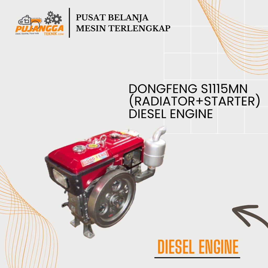 DONGFENG S1115MN (RADIATOR+STARTER) DIESEL ENGINE