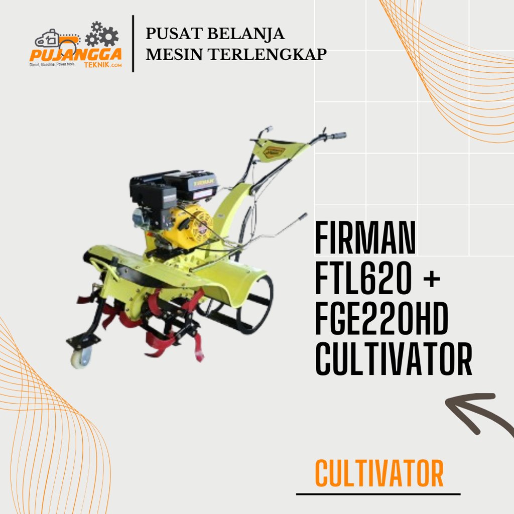 FIRMAN FTL620 + FGE220HD CULTIVATOR