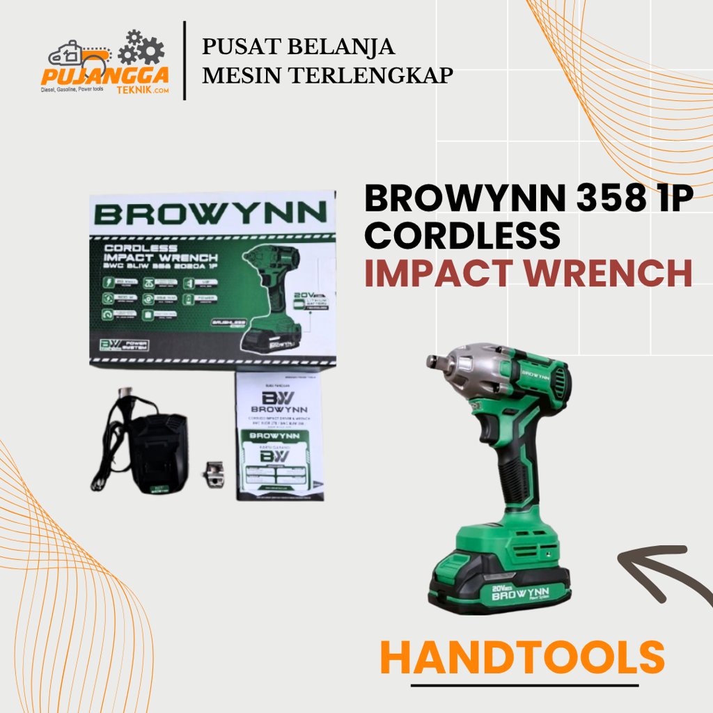 BROWYNN 358 1P CORDLESS IMPACT WRENCH