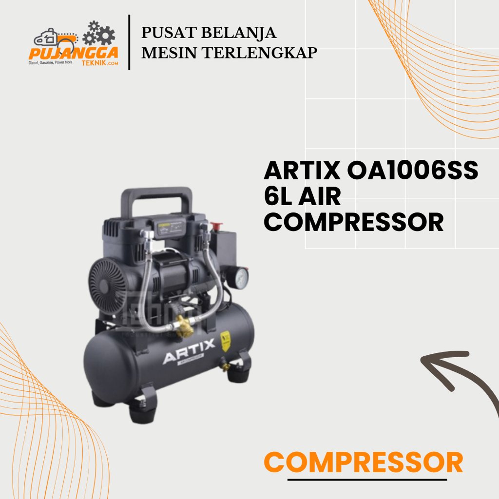 ARTIX OA1006SS 6L AIR COMPRESSOR