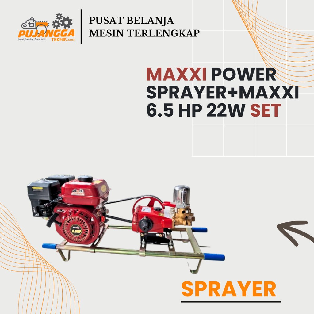 MAXXI POWER SPRAYER+MAXXI 6.5 HP 22W SET