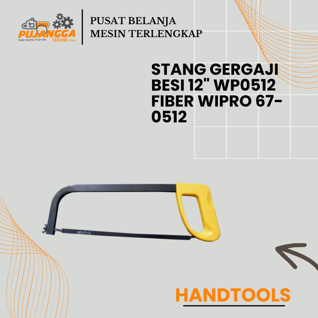 STANG GERGAJI BESI 12" WP0512 FIBER WIPRO 67-0512