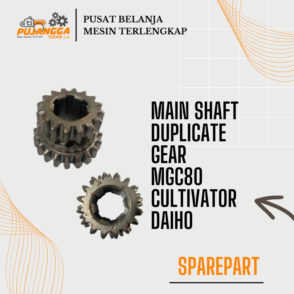 MAIN SHAFT DUPLICATE GEAR MGC80 CULTIVATOR DAIHO